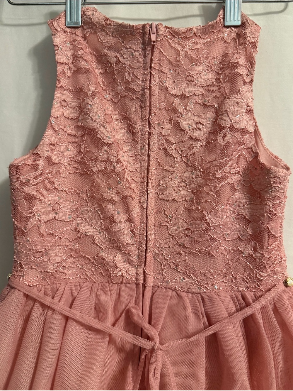 Size 7 Girl Tulle Festive 5 Tier Layered Holiday Party Dress - Picture 8 of 8